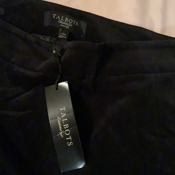 Talbots Black Velvet Pants - Picture 3 of 5